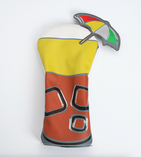 Colorful premium golf headcover with the Arnold Palmar