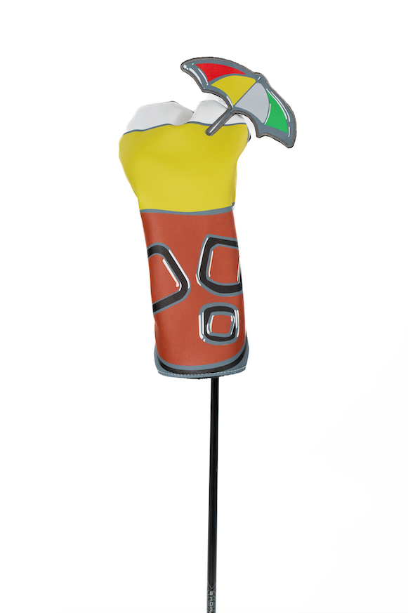 My Store premium golf headcover designed as a colorful golf bag with umbrella detail